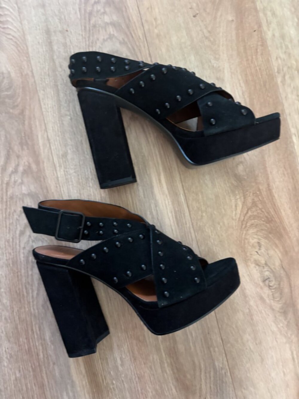 Brand New H by HALSTON- SuedeChunky Platform Sandals